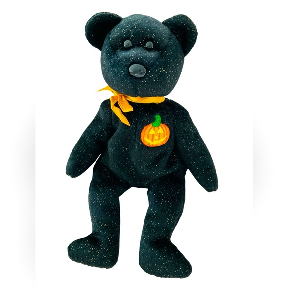 Ty Beanie Babies Haunt The Halloween Bear Retired With Tush Tag 8" 2001🎃 - Picture 1 of 4